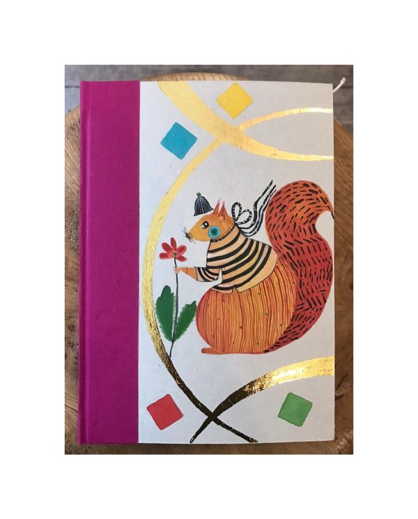 Ruled Journal with Squirrel painting item S1