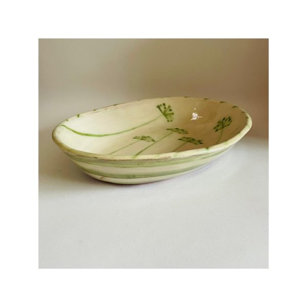 Oval Overproof pie dish “Cow Parsley”