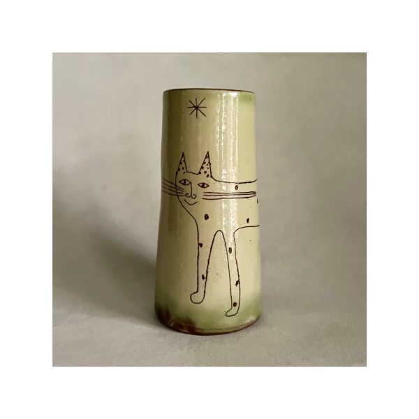 Small Vase “Max Cat Green”