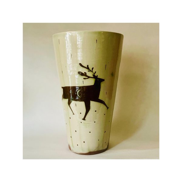 Large Vase “Stag in Grasses”