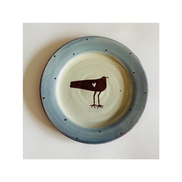 Butter Plate “Blackbird + Heart”