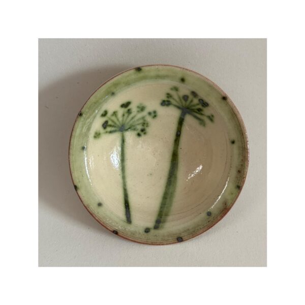 Tiny Wee Dish “Cow Parsley with spotty rim”