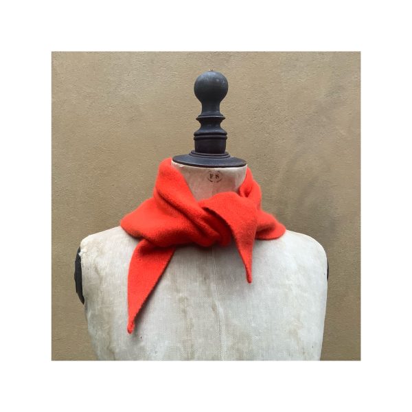 Neckerchief in Lambswool “Orange Gloss” - Image 2