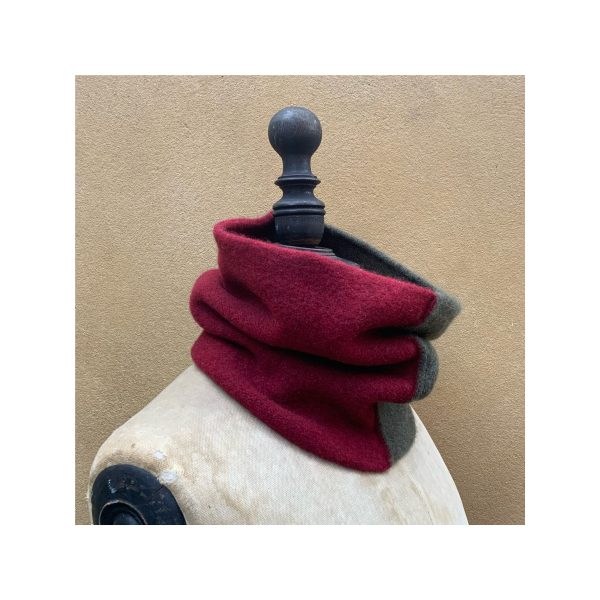 Merino Lambswool Snood “Loden + Russet” - Image 2