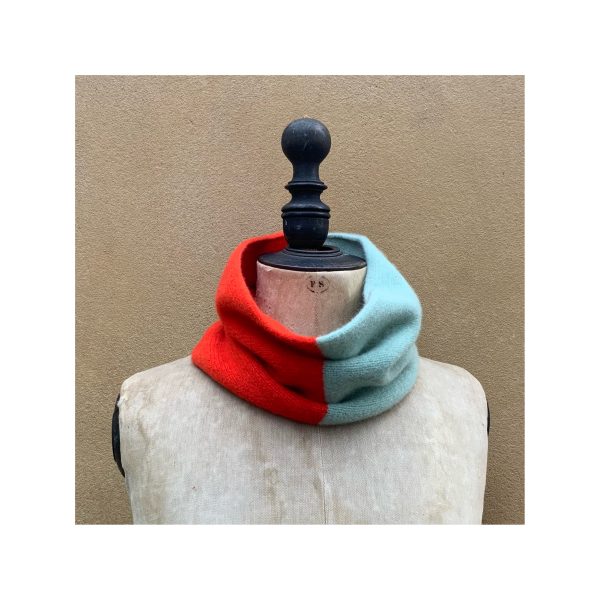 Merino Lambswool Snood “Orange Gloss + Aniseed”