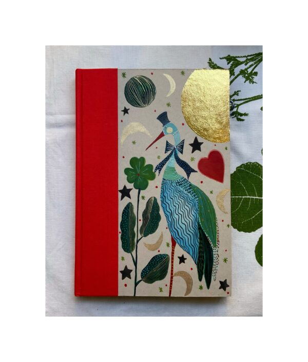 Unruled Journal  Hand painted Lucky Bird Item No66