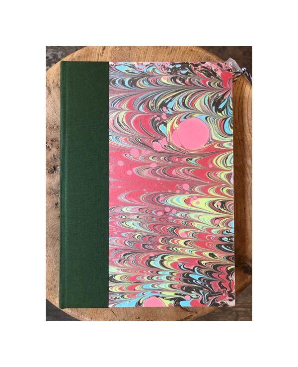 Ruled Journal marbled cover No30