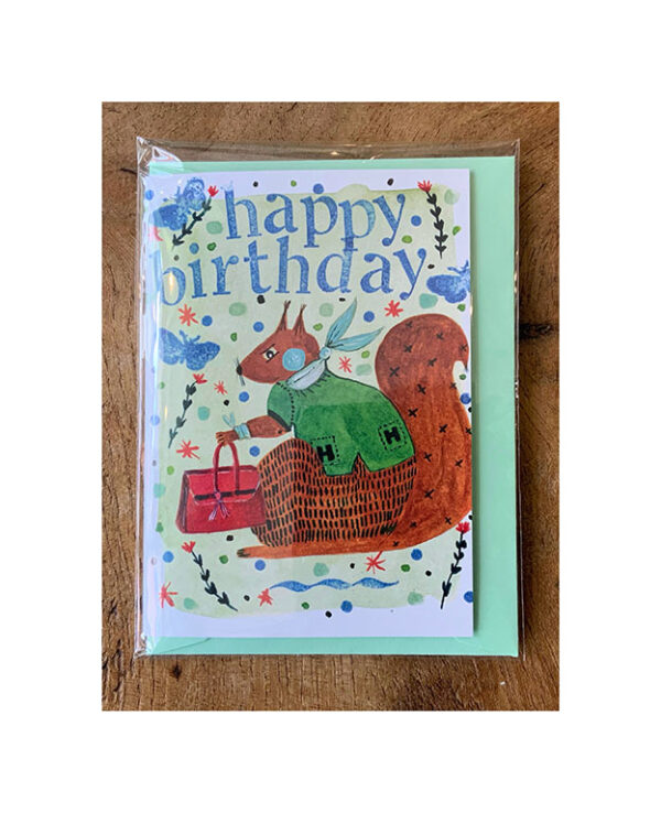 Mini Birthday Card “Green Top”