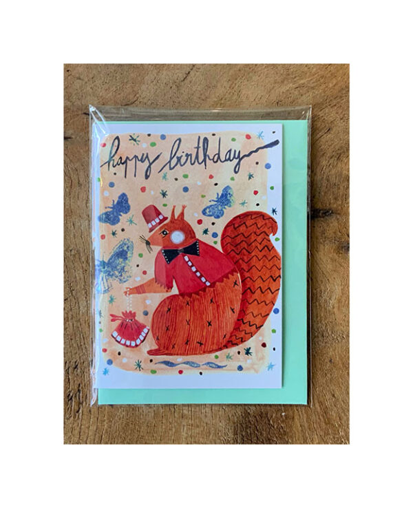 Mini Birthday Card “Red Top”