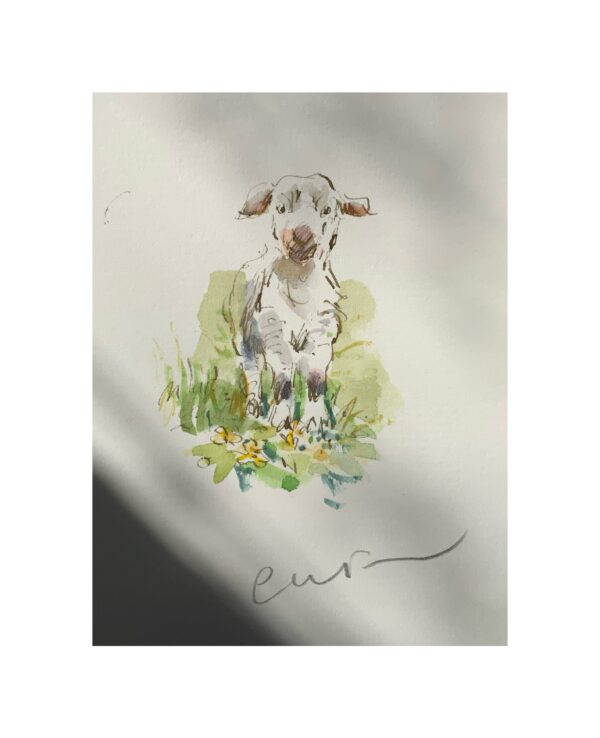 Original Watercolour “Little Lamb” - Image 2