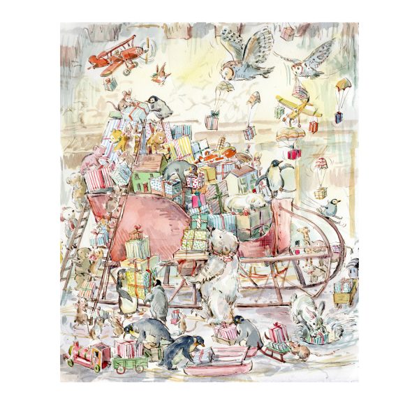 Print “Little Bears Toys on Sledge”