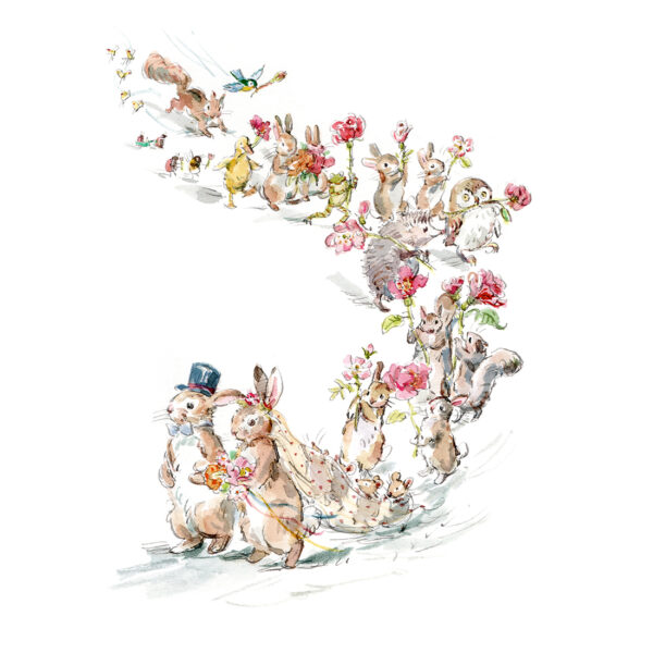 PRE-ORDER PRINT “Rabbit Wedding Parade”