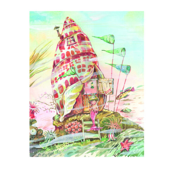 PRE-ORDER Print “Little Mermaid’s shell house”